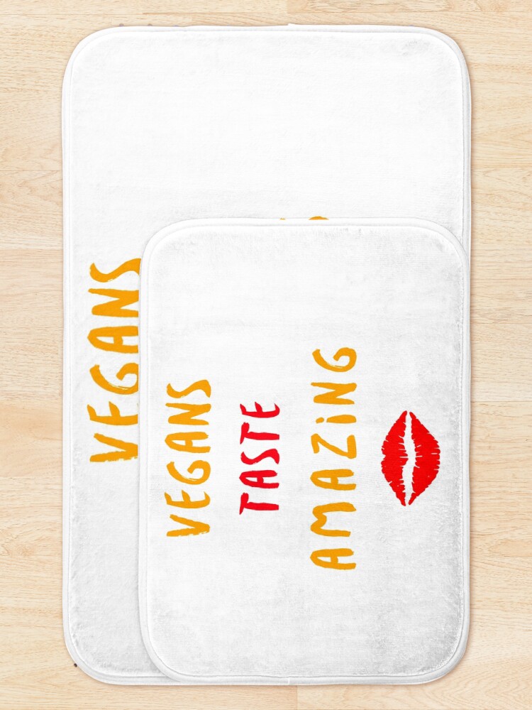 Alternate view of Vegans Taste Amazing with Lips Bath Mat