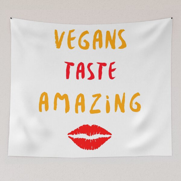 Item preview, Vegans Taste Amazing with Lips designed and sold by Sweevy Swag.