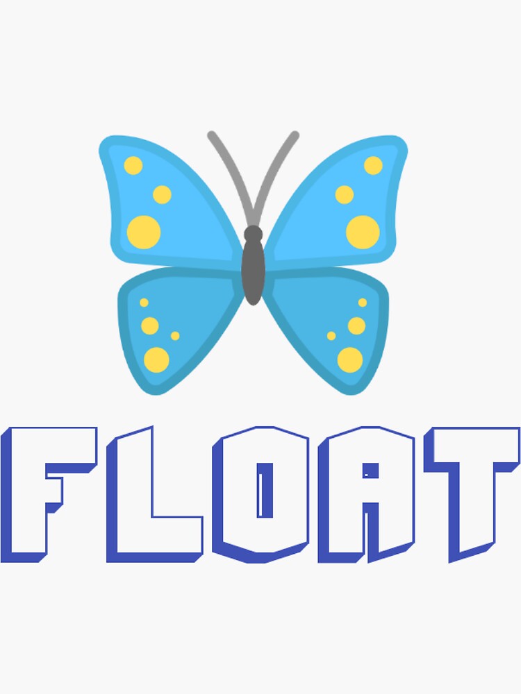 "FLOAT LIKE A BUTTERFLY" Sticker by KISSIKANTIOS Redbubble