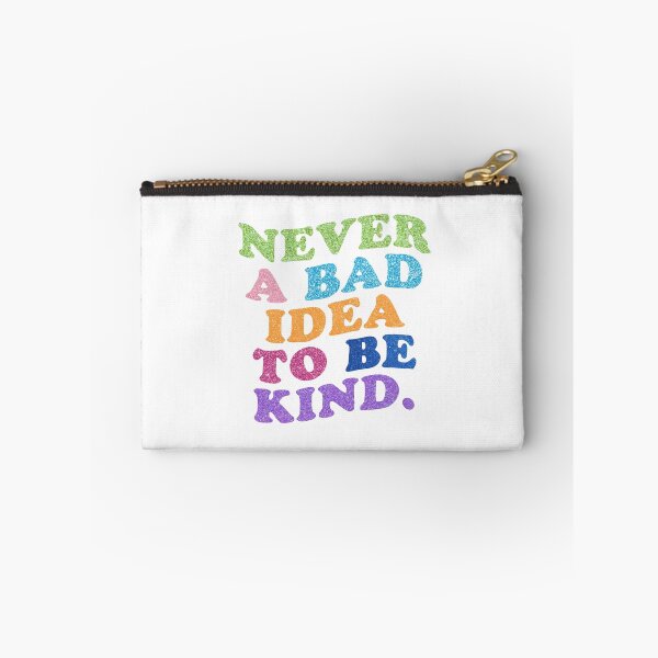 Item preview, NEVER A BAD IDEA TO BE KIND GLITTER QUOTE designed and sold by Glossypop.