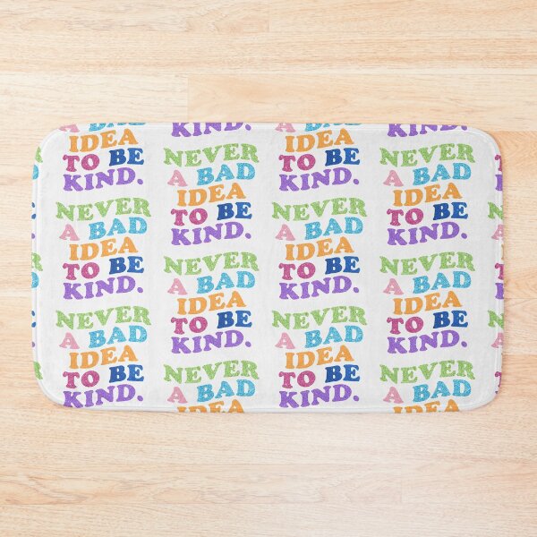 Item preview, NEVER A BAD IDEA TO BE KIND GLITTER QUOTE designed and sold by Glossypop.