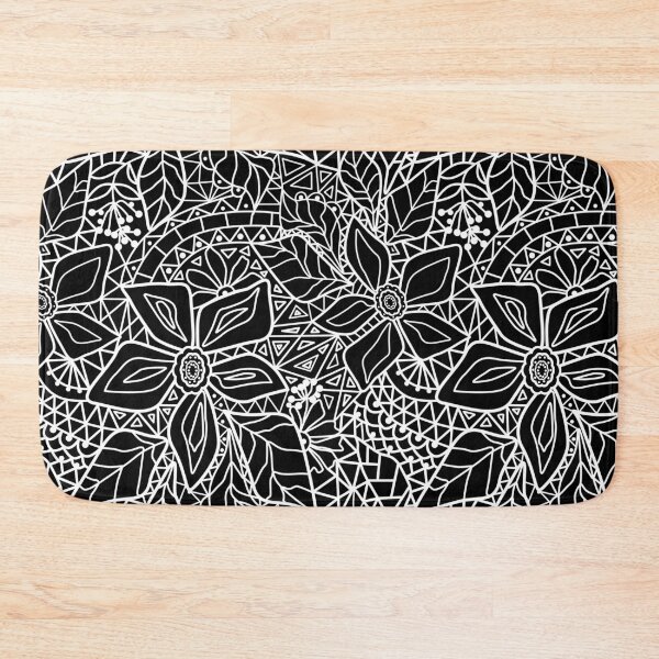 Item preview, Black and white lace pattern designed and sold by fuzzyfox.