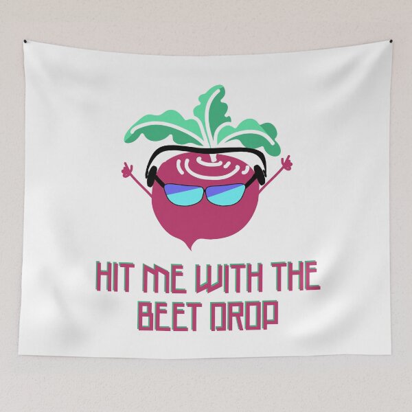 Item preview, Funny Techno Pun Hit Me with the Beet Drop designed and sold by Punderstandable.