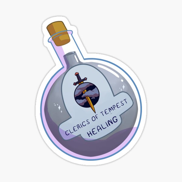 Health Potion sticker — Stubborn Toad