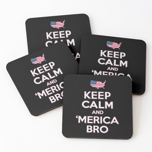 Item preview, Keep Calm and 'Merica Bro 4th of July Patriotic designed and sold by flippinsg.