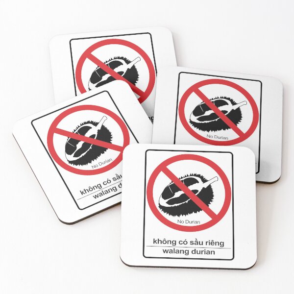 Item preview, “No Durian” Sign or Sticker designed and sold by unsweetea.