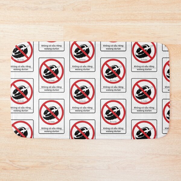 Item preview, “No Durian” Sign or Sticker designed and sold by unsweetea.