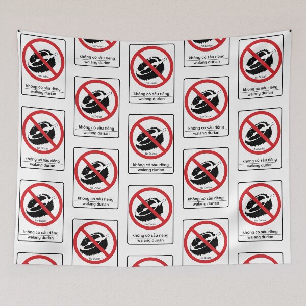 Item preview, “No Durian” Sign or Sticker designed and sold by unsweetea.