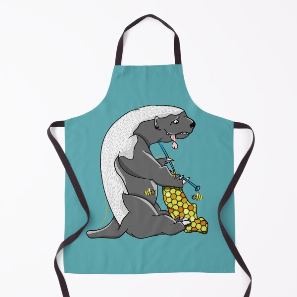 Item preview, Honey badger knitting designed and sold by piedaydesigns.