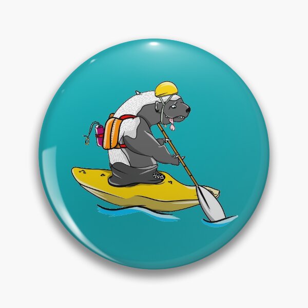 Item preview, Honey badger kayaking designed and sold by piedaydesigns.