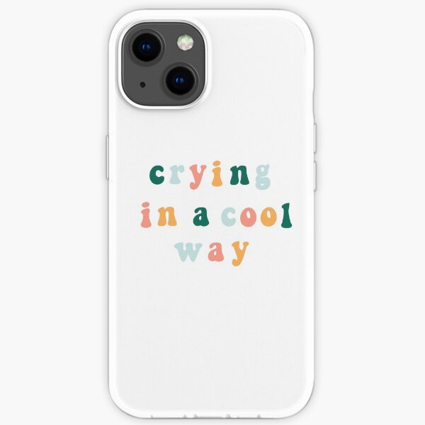 crying in a cool way iPhone Soft Case