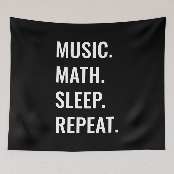 Item preview, Music Math Sleep Repeat designed and sold by manishfzr1995.