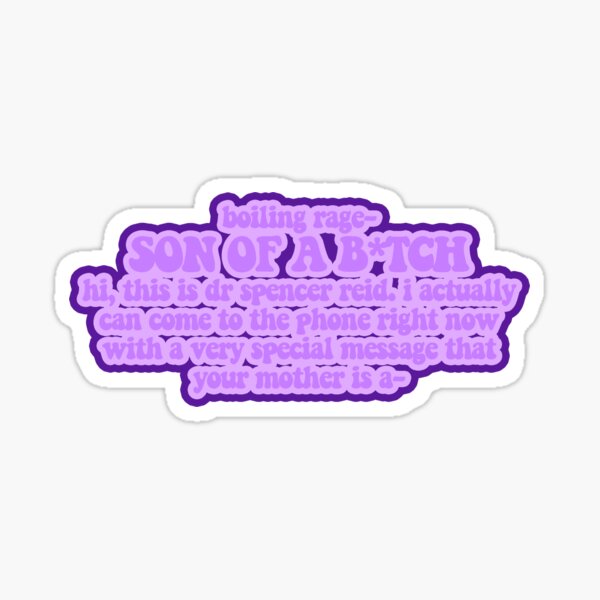 boiling rage design Sticker