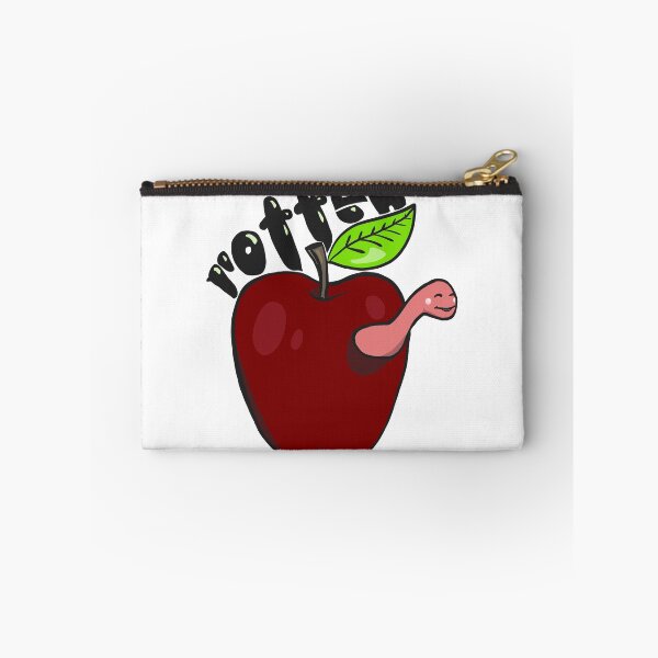 Item preview, Rotten Apple with Worm Cartoon designed and sold by maggie-jm.