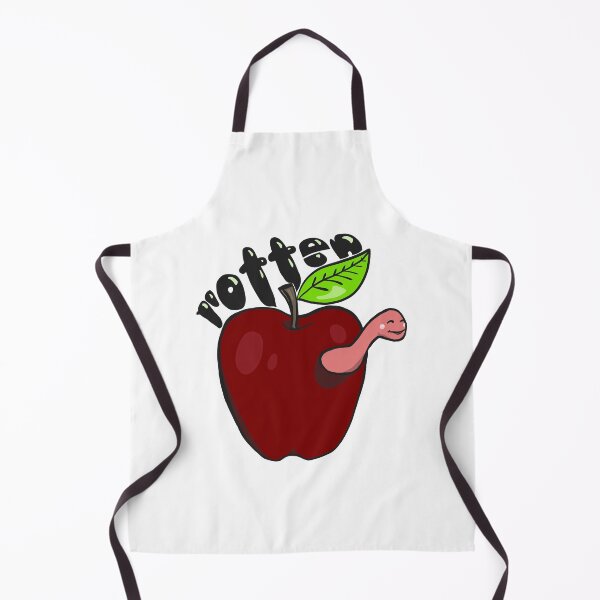 Item preview, Rotten Apple with Worm Cartoon designed and sold by maggie-jm.