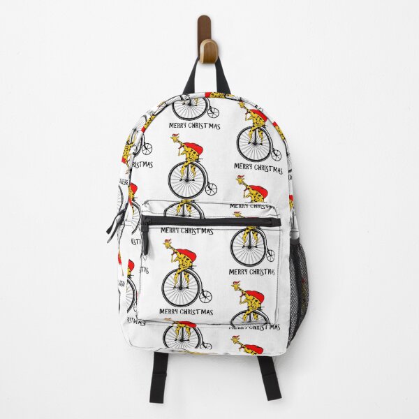 Item preview, Giraffe Riding A Bike Christmas designed and sold by piedaydesigns.