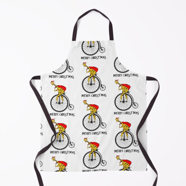 Item preview, Giraffe Riding A Bike Christmas designed and sold by piedaydesigns.