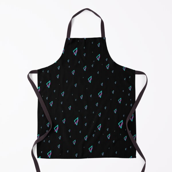 Item preview, Retro Neon Synthwave Triangles Pattern designed and sold by theBlueKazoo.