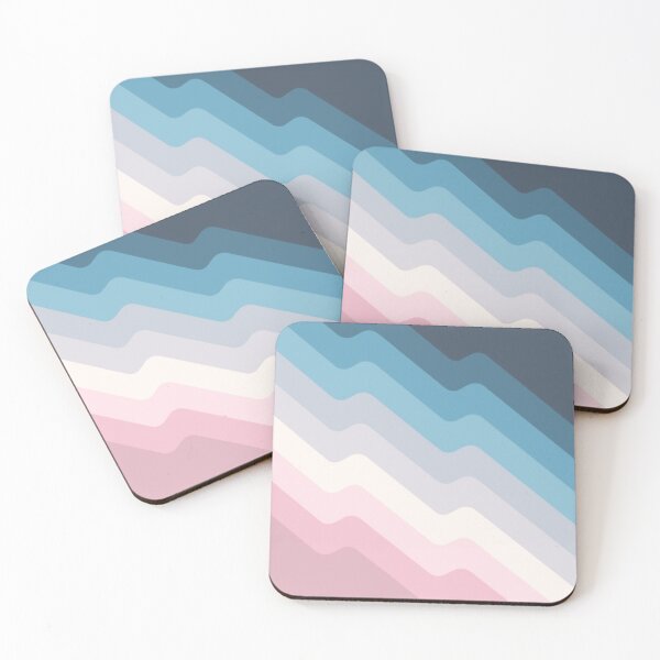 Item preview, Stripe Wavy Corners Simple Blue to Pink Gradient designed and sold by carwalker13.