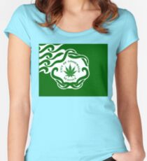 Seattle Marijuana Flag Women's Fitted Scoop T-Shirt