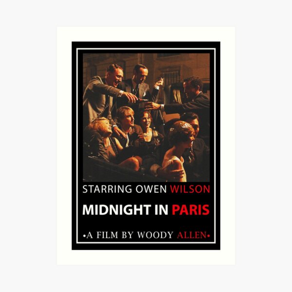 Midnight In Paris Minimalist Movie Poster Art Print By Augierice Redbubble