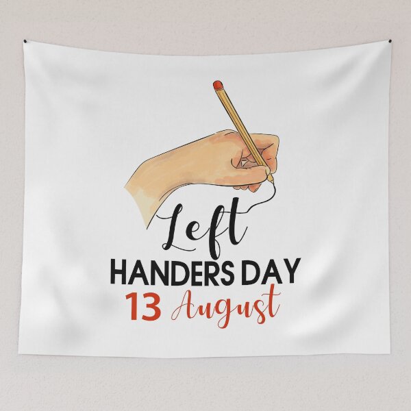 Item preview, Left Handers International Awareness Day on 13th August designed and sold by giftsbyminuet.