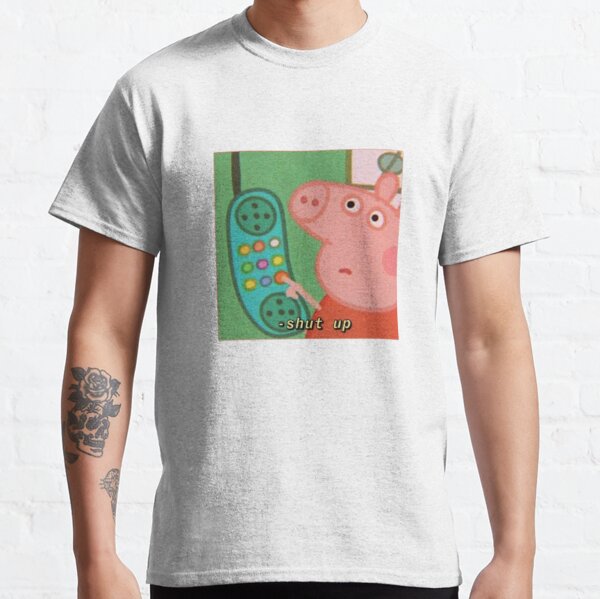 T Shirts Homme Sur Le Theme Peppa Pig Redbubble - pouet pig roblox
