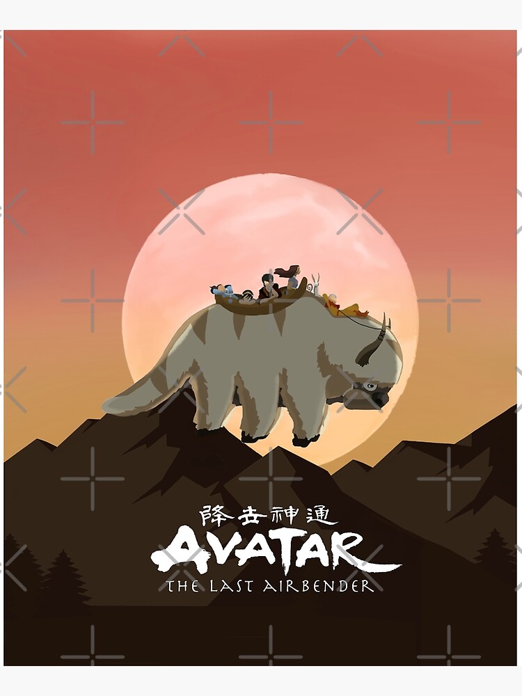 Team Avatar on Appa by malice7222