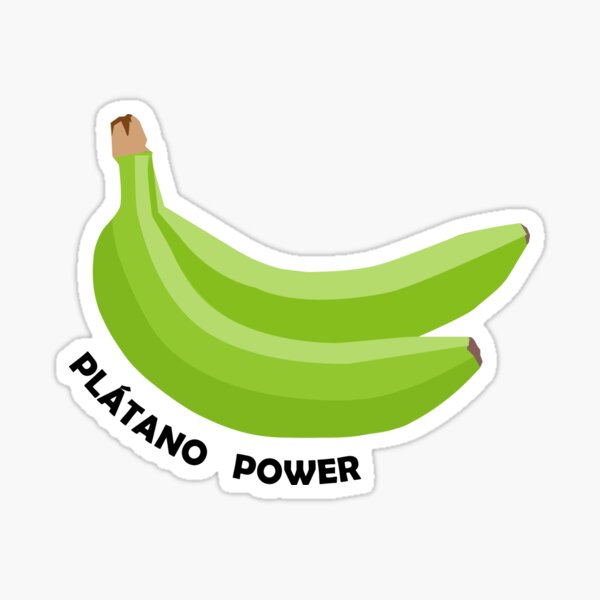 Vista previa del artículo con la obra «Plátano Power», diseñado y vendido por nd-creates.