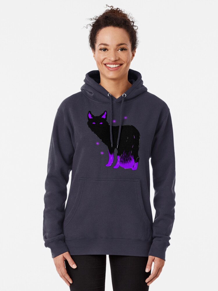 purple fox hoodie