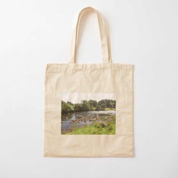Merch #96 -- Stream Between Trees - Shot 5 (Hadrian's Wall) Cotton Tote Bag