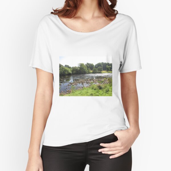 Merch #96 -- Stream Between Trees - Shot 5 (Hadrian's Wall) Relaxed Fit T-Shirt