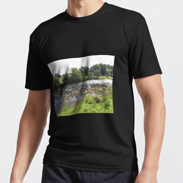 Merch #96 -- Stream Between Trees - Shot 5 (Hadrian's Wall) Active T-Shirt