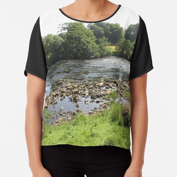 Merch #96 -- Stream Between Trees - Shot 5 (Hadrian's Wall) Chiffon Top