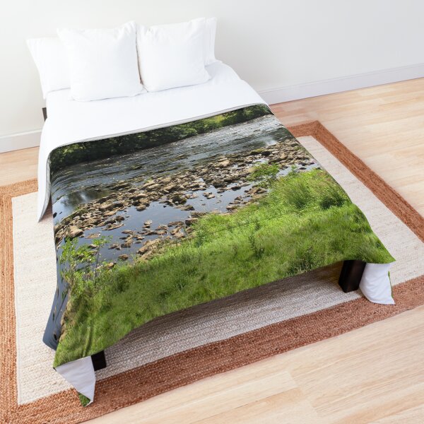 Merch #96 -- Stream Between Trees - Shot 5 (Hadrian's Wall) Comforter