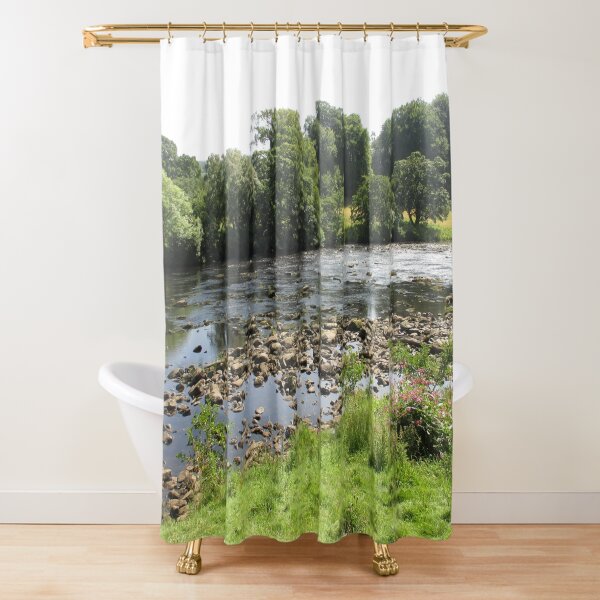 Merch #96 -- Stream Between Trees - Shot 5 (Hadrian's Wall) Shower Curtain