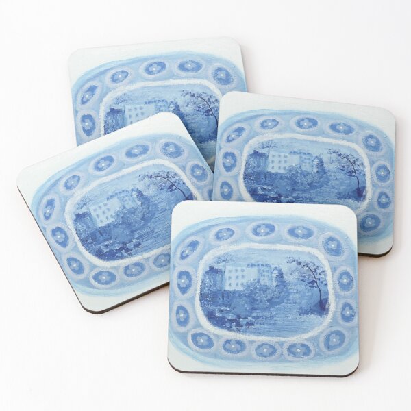 Item preview, Hand Painted  Blue Willow  Blue and White China   Chinoiserie  designed and sold by monpetitbijou.