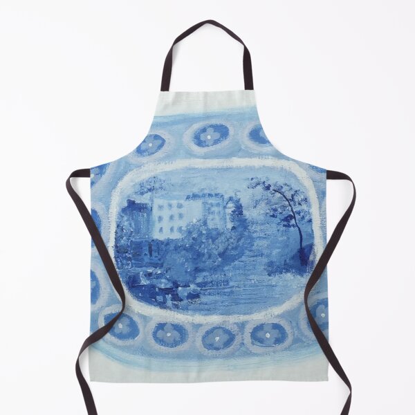 Item preview, Hand Painted Blue Willow Blue and White China Chinoiserie designed and sold by monpetitbijou.