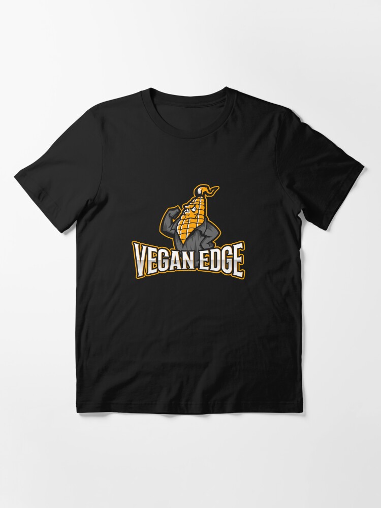 Alternate view of Vegan Edge with Strong Corn Essential T-Shirt
