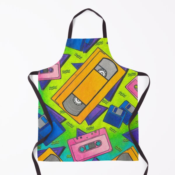 Item preview, Retro Technology Nickelodeon Orange Tapes Cassette Tapes Floppy Disks 90s designed and sold by AbbysRadArt.