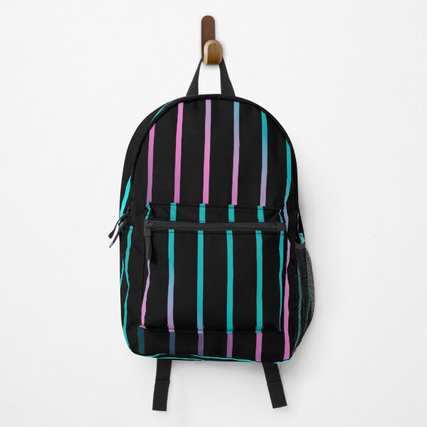 Item preview, Rainbow . Striped rainbow pattern . Black background pattern designed and sold by fuzzyfox.