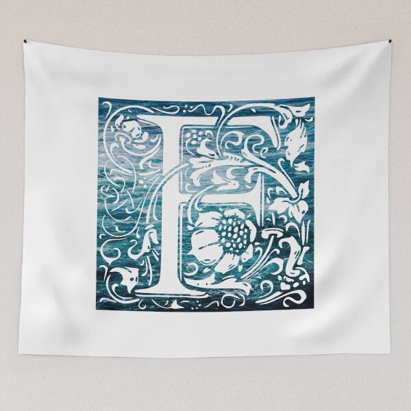 Item preview, The Letter F Ocean Waves  designed and sold by yacine12353.