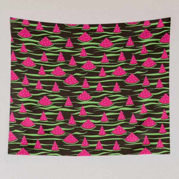 Item preview, Watermelon on black background 1 .  designed and sold by fuzzyfox.