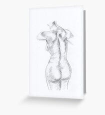 Female posture Greeting Card