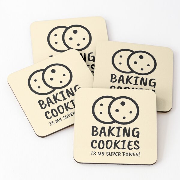 Item preview, Baking Cookies Superpower Quote Cute Pair designed and sold by javes93.