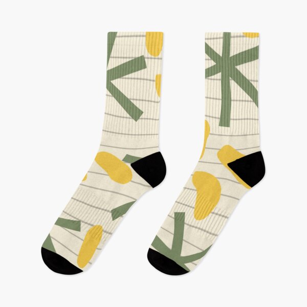 Item preview, Natural Green and Yellow Abstract Print designed and sold by cloudedsunset.