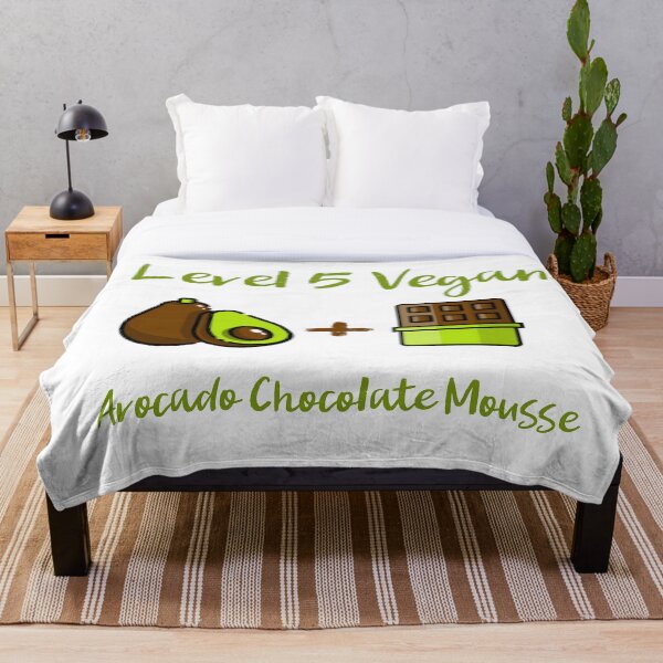 Level 5 Vegan - Avocado Chocolate Mousse Throw Blanket