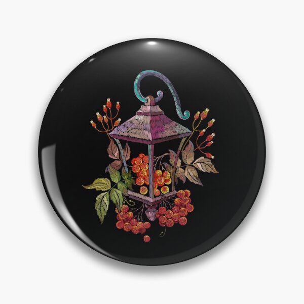 Item preview, Lantern and red branches of a mountain ash berry designed and sold by matrioshka.