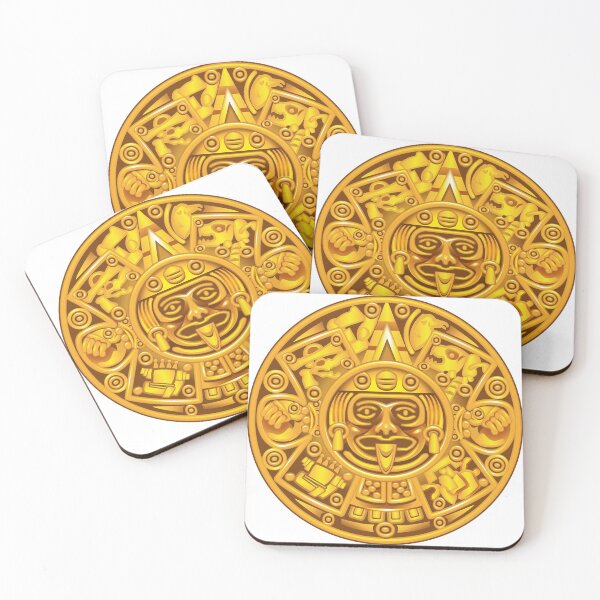 Item preview, Aztec sun gold designed and sold by edleon.