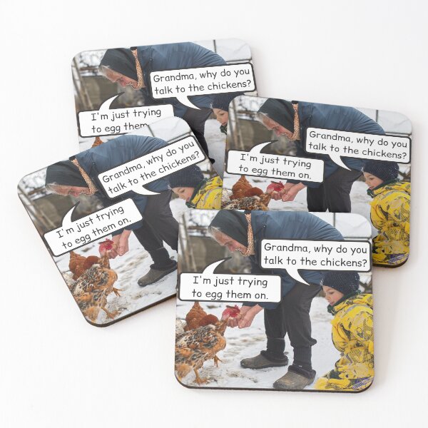 Item preview, Grandma, why do you talk to the chickens? designed and sold by Caregiverology.
